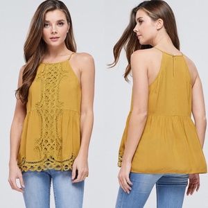 BellanBlue LILAC Lace Tank Top